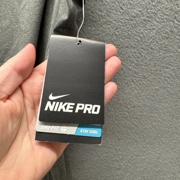 Nike Pro Tank Top Womens Large Gray Dri Fit Competition Base Layer NEW - Picture 4 of 11